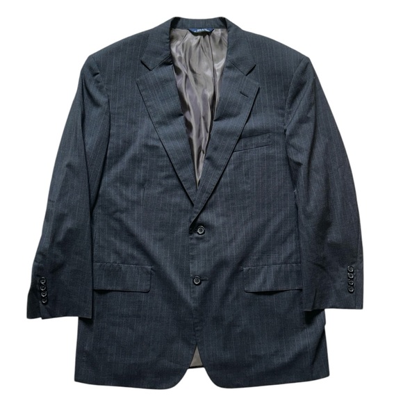 Brooks Brothers Other - BROOKS BROTHERS Brooksease Blazer Jacket Dark Gray Pinstripe 100% Wool 44R